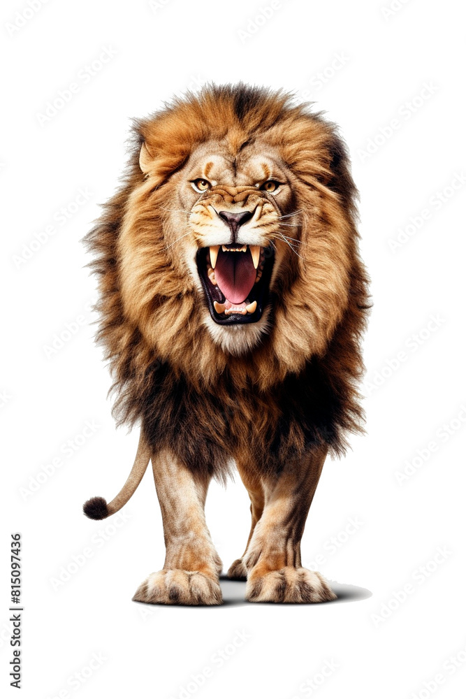 Lion Image for Stickers, T-Shirt Print, Cap, Mug, Slippers, Mousepad, with Transparent Background PNG