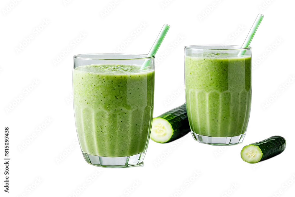 Cucumber smoothie isolated. PNG transparency. Isolated on transparent background. Cucumber smoothie isolated. PNG transparency. Isolated on transparent background.