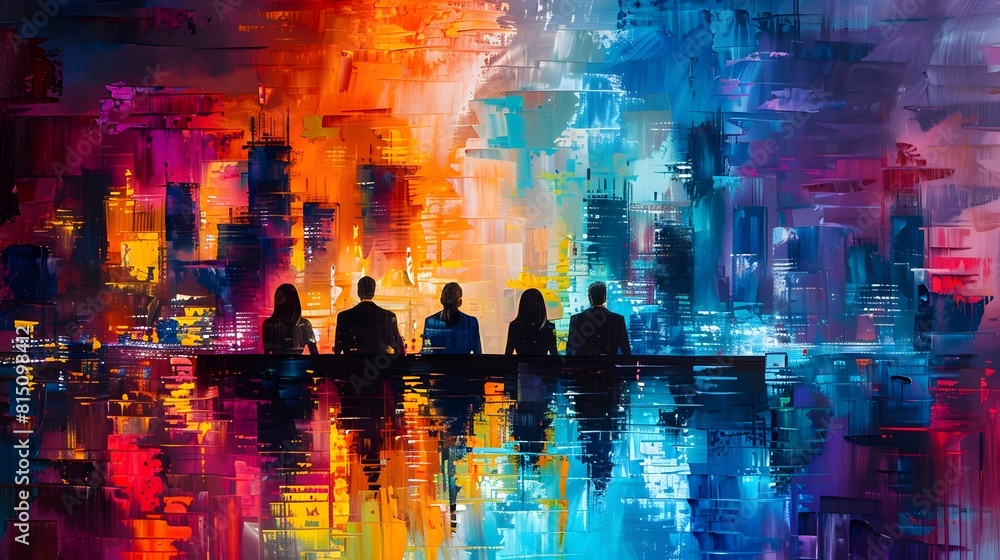 Empowering Future Leaders Business Professionals Mentored with Expertise and Wisdom in a Vibrant RenaissanceInspired Cityscape Empowering Future Leaders Business Professionals Mentored with Expertise and Wisdom in a Vibrant RenaissanceInspired Cityscape