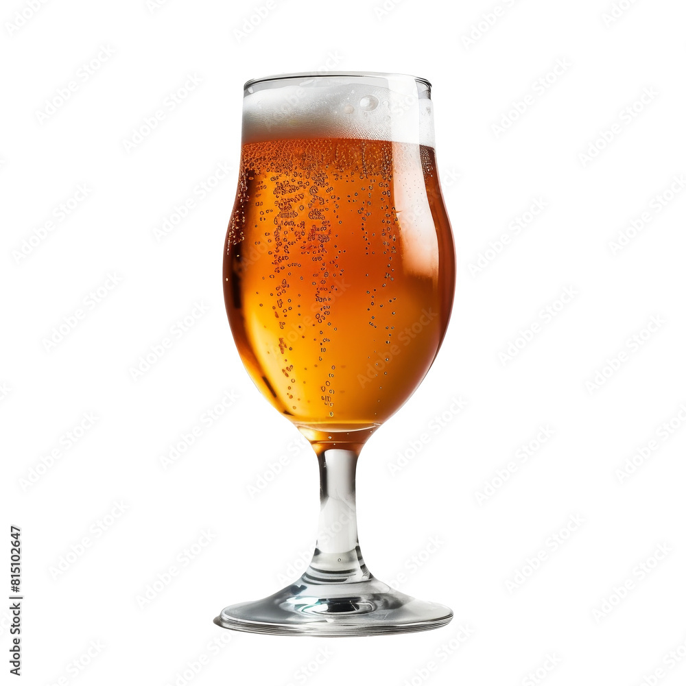 A single craft beer glass standing on a plain Png background, a Craft Beer Glasses isolated on transparent background A single craft beer glass standing on a plain Png background, a Craft Beer Glasses isolated on transparent background