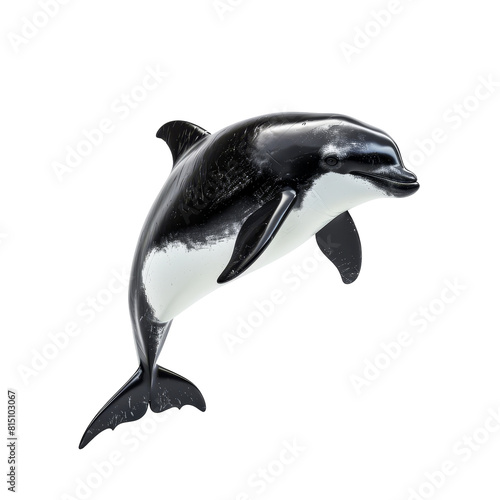 A model of a dolphin placed on a plain Png background  a dall s porpoise isolated on transparent background