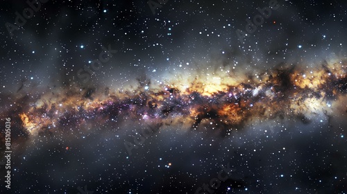Amazing space background with stars and nebula photo