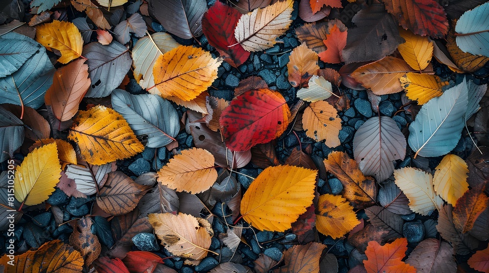 Colorful autumn leaves on the ground. Colorful autumn leaves on the ground.