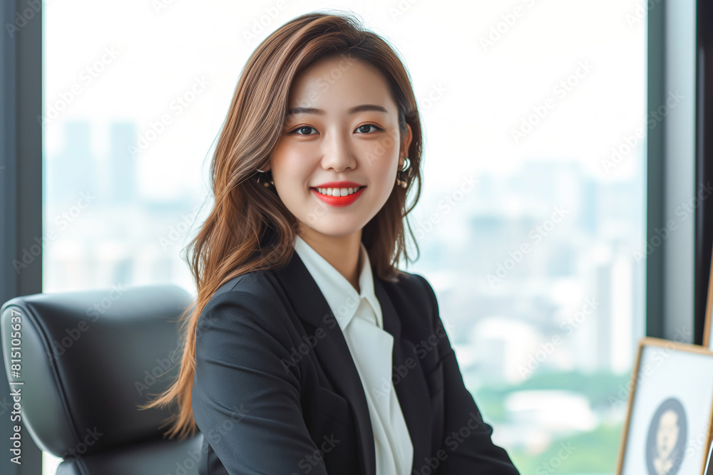 Portrait of a beautiful Asian business woman in the office Portrait of a beautiful Asian business woman in the office