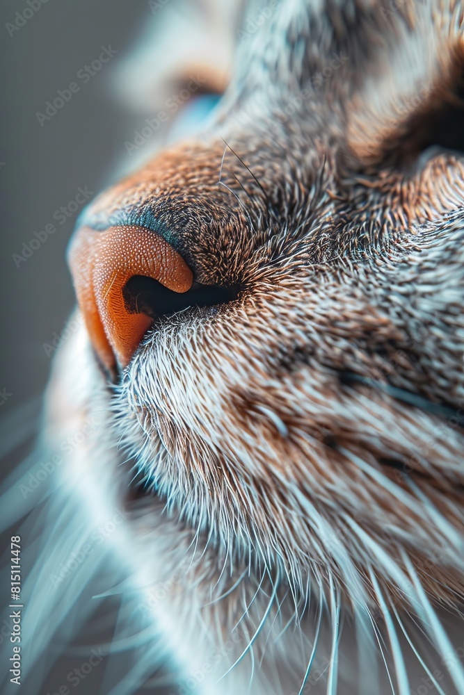 Macro Photography of a Cat's Nose - Overhead Shot Macro Photography of a Cat's Nose - Overhead Shot