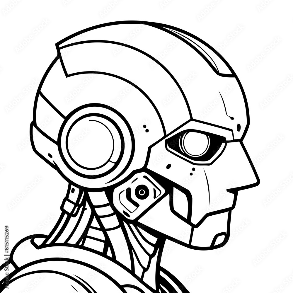 Vector illustration of a cute Roboto drawing for toddlers book Vector illustration of a cute Roboto drawing for toddlers book