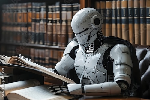 Robot Revolutionizing Law Office: Drafting and Reviewing Legal Documents with Artificial Intelligence photo
