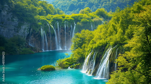 Plitvice Lakes Croatia Afternoon Under the bright _004