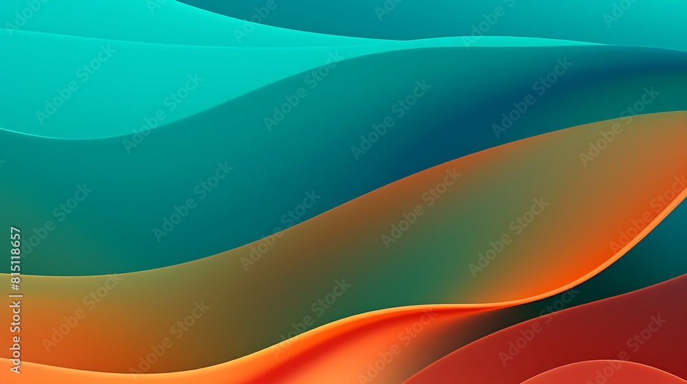 Vibrant Abstract: Green, Orange, and Blue Gradient Artwork Vibrant Abstract: Green, Orange, and Blue Gradient Artwork