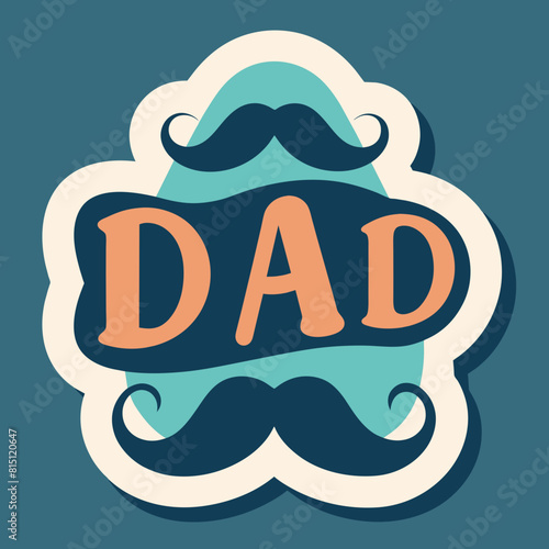 Father's Day sticker typography