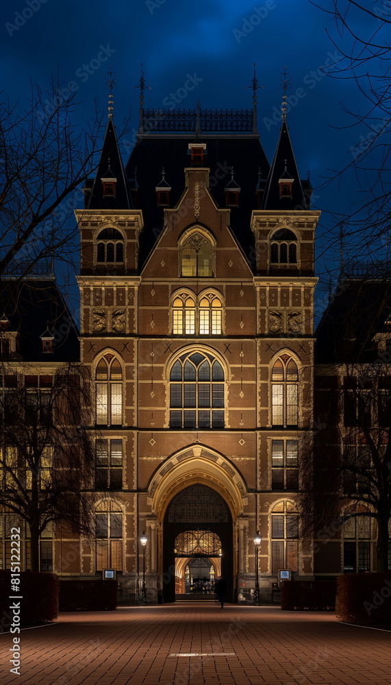 Rijksmuseum Amsterdam Netherlands In a mystical at_012