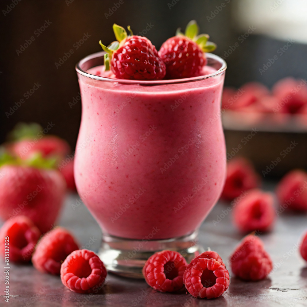 raspberries and yogurt
