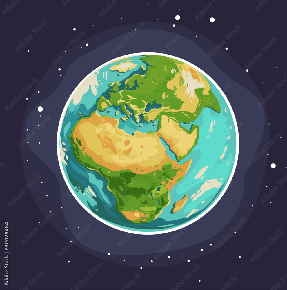 Fototapeta premium Planet earth in space
