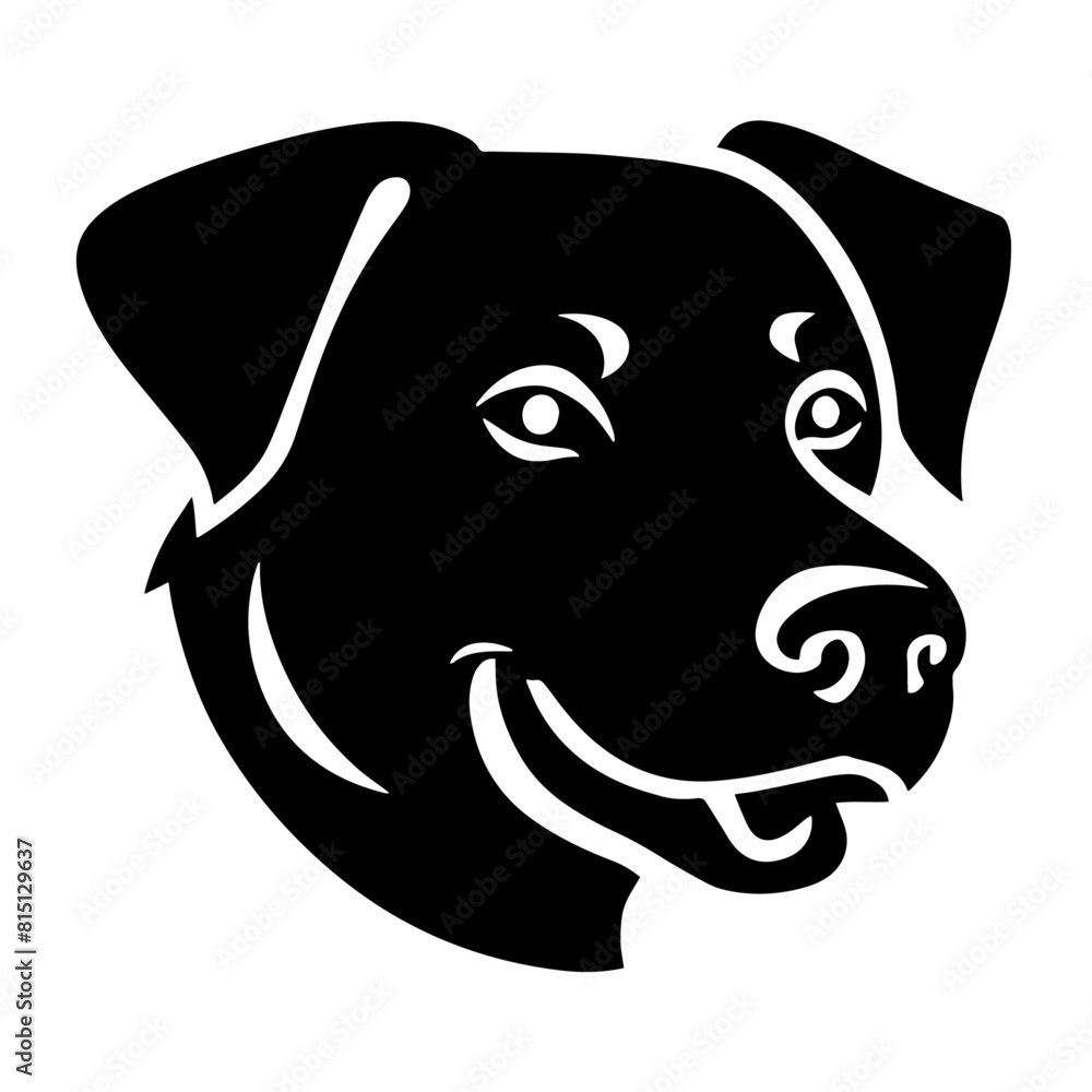 Dog Head logo-Vector pet icon isolated on white background. Dog Head logo-Vector pet icon isolated on white background.
