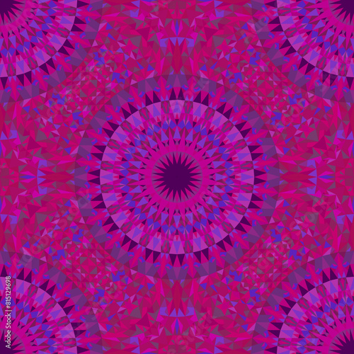 Seamless oriental mandala ornament pattern art - bohemian mosaic abstract vector background illustration