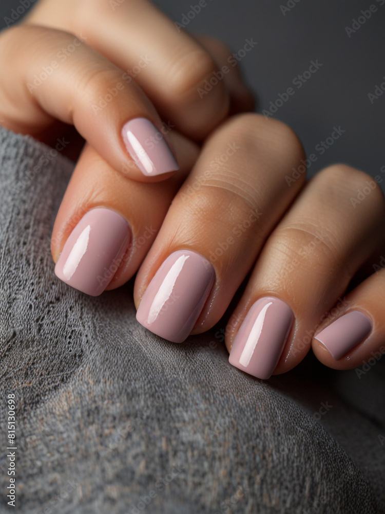 polish on a hand polish on a hand