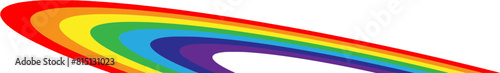 Regenbogen Regenbogenfarben geschwungen - Design Element Vorlage