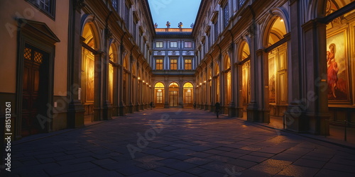 Uffizi Florence Italy In a mystical atmosphere Und_004