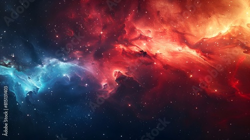 Galactic Illumination An American Flag Unfurls Through the Cosmos photo