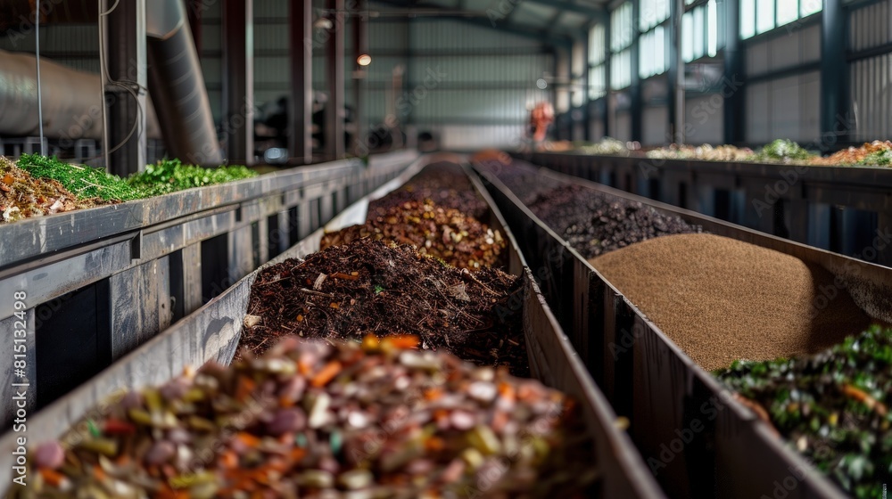  Compost facility tour, turning organic waste into soil, environmental sustainability.