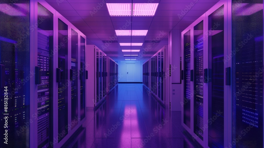 Fototapeta premium Data centers focusing on compliance with international standards and data protection laws.