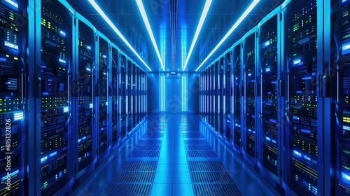  Data centers strategically located near energy sources for operational efficiency. photo