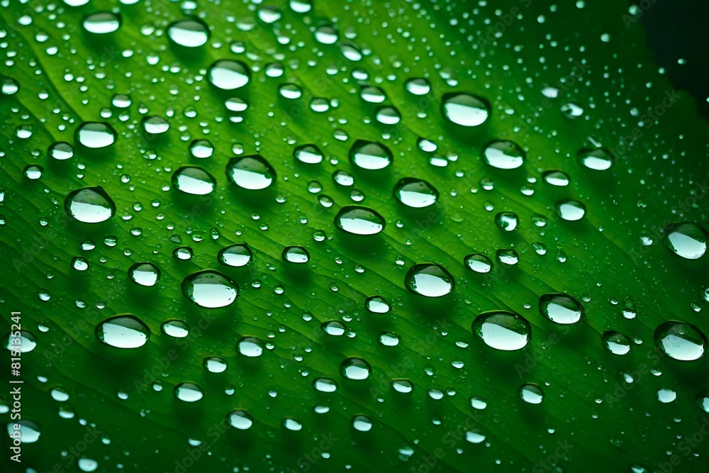 water drops on green background water drops on green background