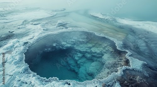  Thermal hot springs amidst the ice  a paradox of fire and ice in the Arctic.