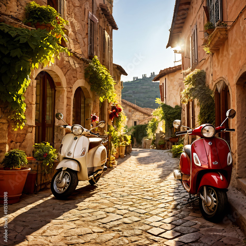 Fototapeta Naklejka Na Ścianę i Meble -  old street in the town