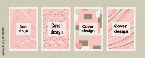 a poster in a modern abstract design with geometric shapes. Templates for advertising, branding, banners, covers, posters, sales, labels.
