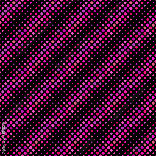 Geometrical dot pattern background - pink abstract vector graphic design