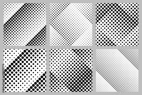 Seamless  dot pattern background collection -  abstract vector graphic designs