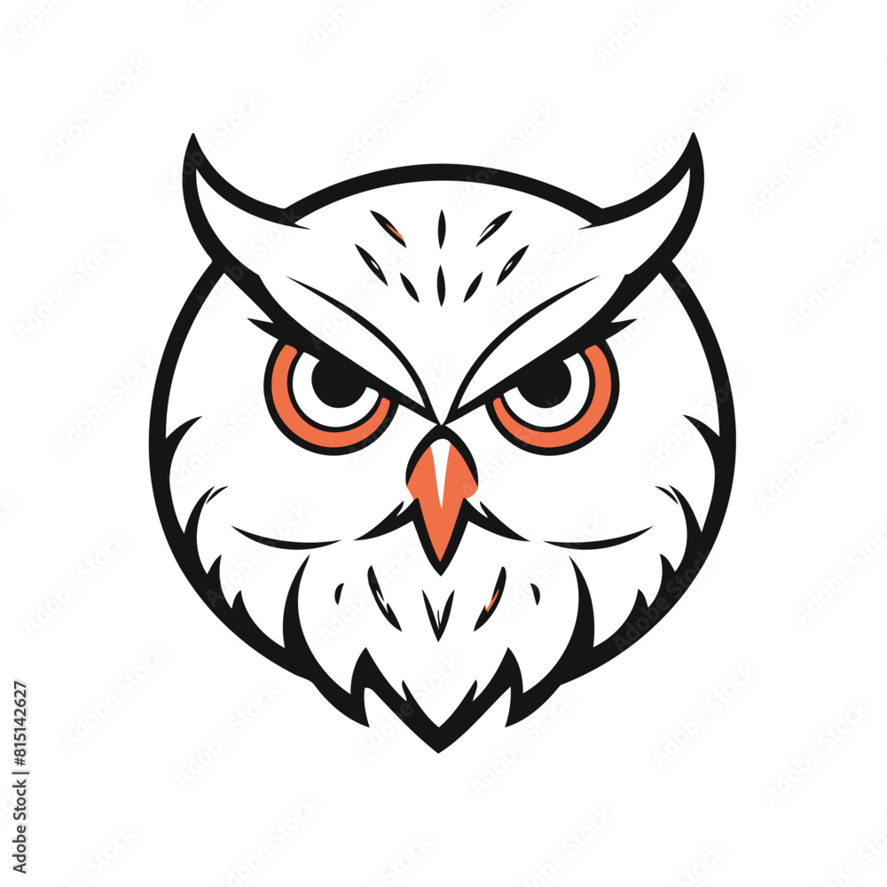 Cute vector illustration Owl drawing for toddlers colouring page Cute vector illustration Owl drawing for toddlers colouring page