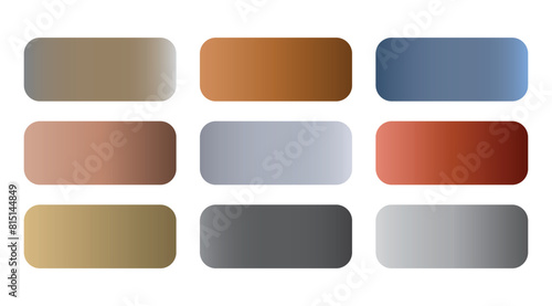 Gradient color palette. Color Shape Gradient 