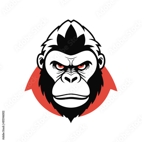 Wallpaper Mural Cute vector illustration Gorilla doodle for children worksheet Torontodigital.ca