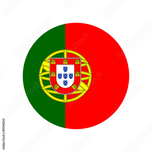 Round Portugal flag icon