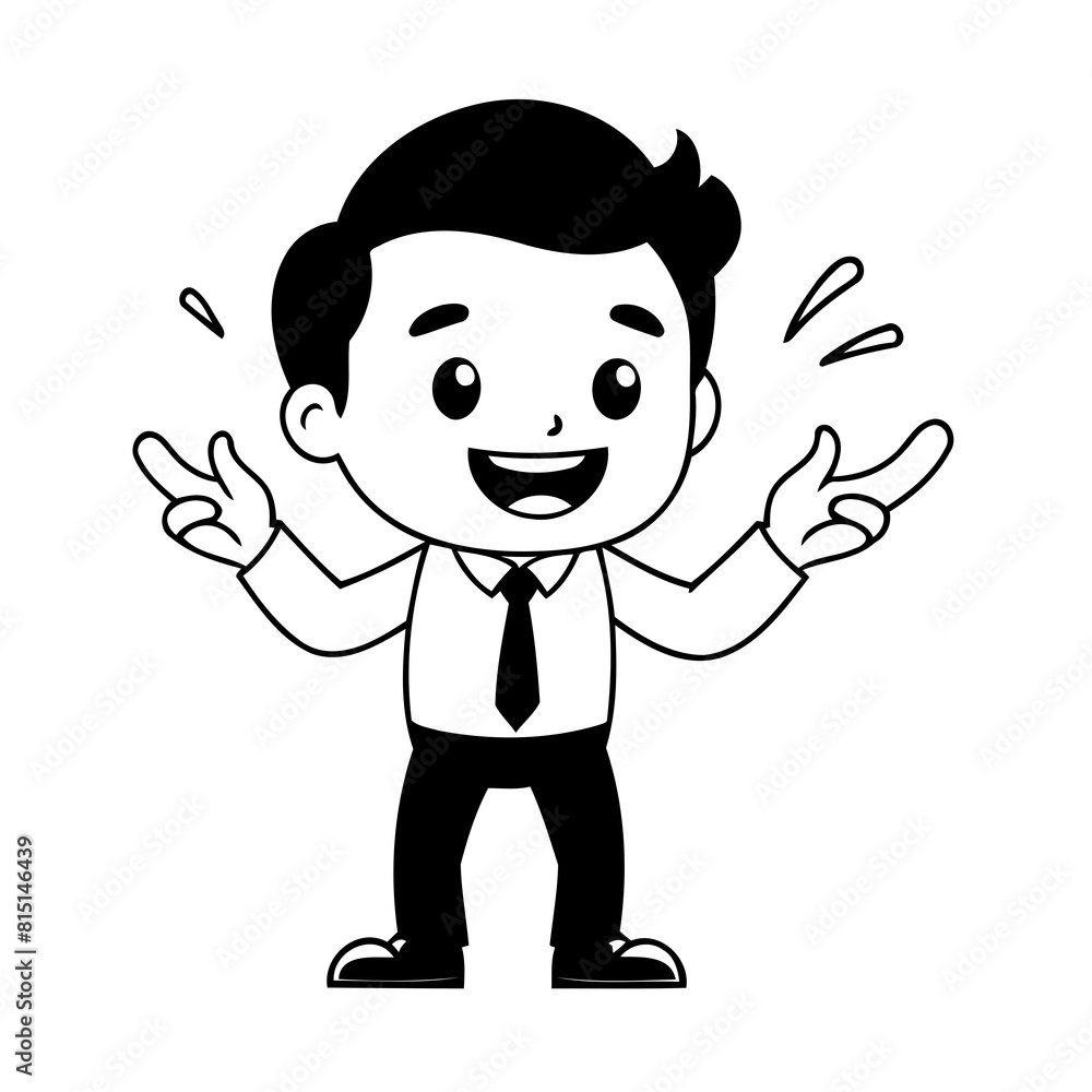 Vector illustration of a cute Business doodle for children worksheet Vector illustration of a cute Business doodle for children worksheet