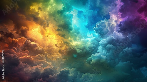 Colorful abstract cloudscape.