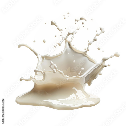 A splash of milk on a Png background, creating a dynamic and visually striking moment, a Splash of milk or cream isolated on transparent background