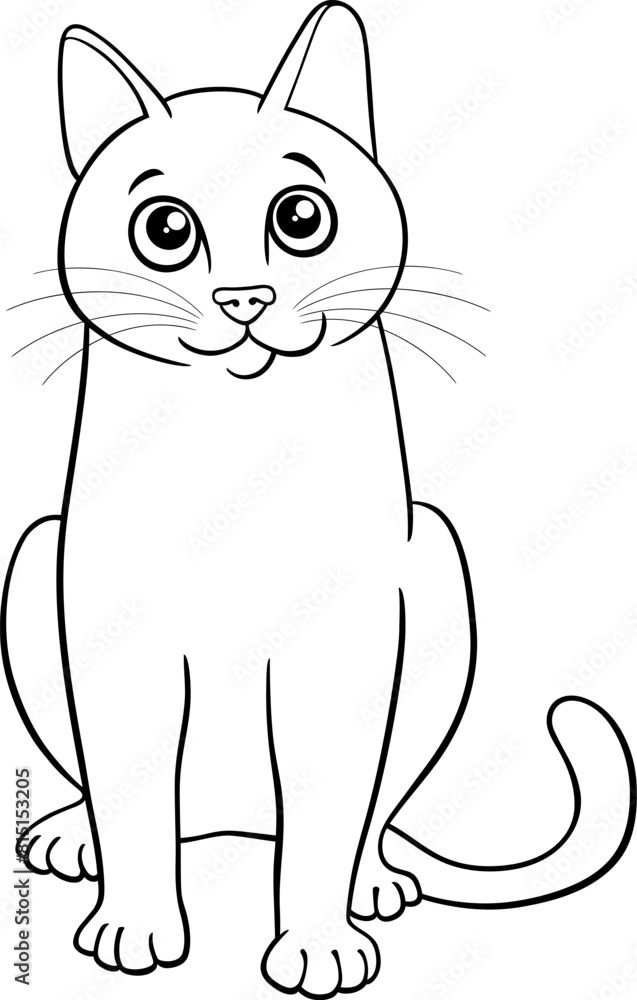Fotografie funny cartoon cat comic animal character