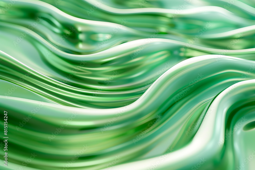 Naklejka premium A close up of a green wave.