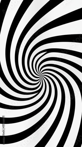 Abstract Optical Illusion Image, Black and White, Pattern Style, For Wallpaper, Desktop Background, Smartphone Cell Phone Case, Computer Screen, Cell Phone Screen, Smartphone Screen, 9:16 Format - PNG