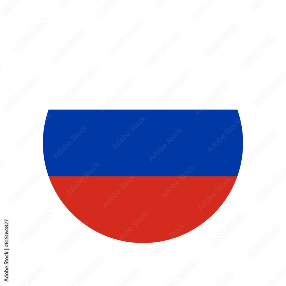 Fototapeta premium Round Russia flag icon
