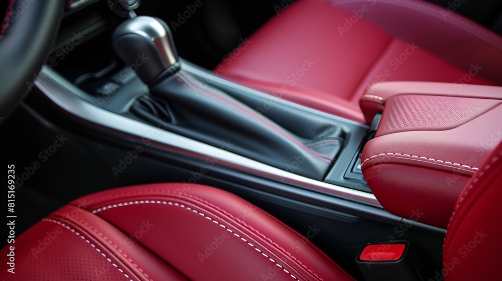 Close up view of the car transmission design Close up view of the car transmission design