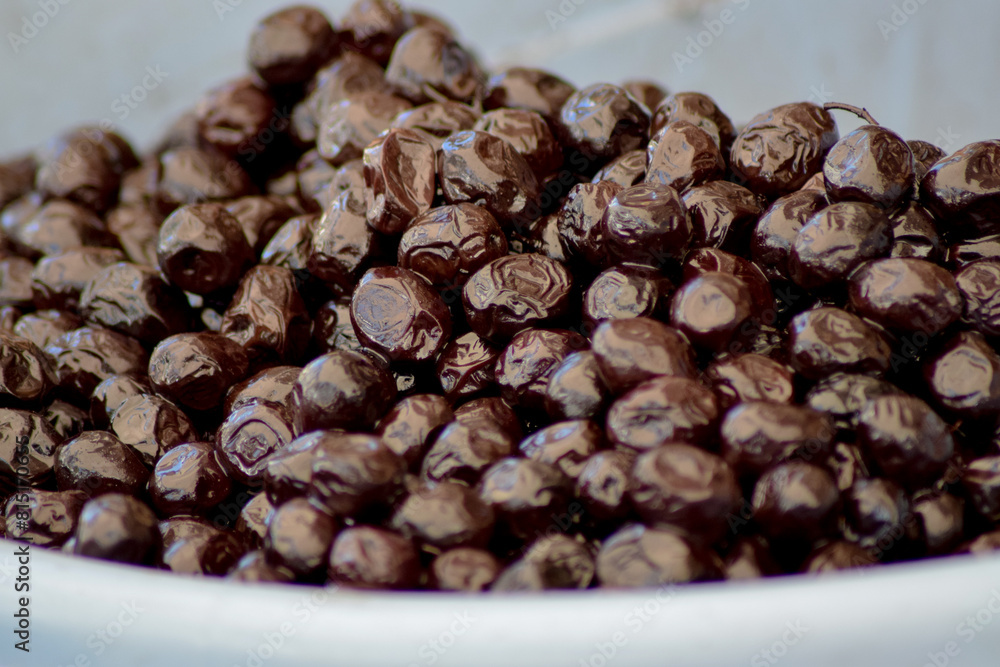 Natural Aegean olives for sale in the market Natural Aegean olives for sale in the market