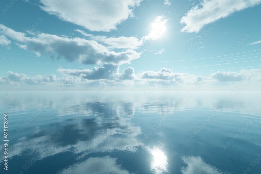 Obraz premium Blue sky and ocean