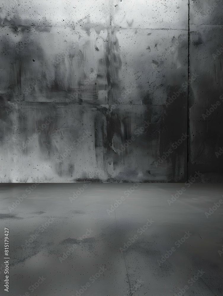 Concrete Wall Background with Floor Empty Garage Scene Concrete Wall Background with Floor Empty Garage Scene
