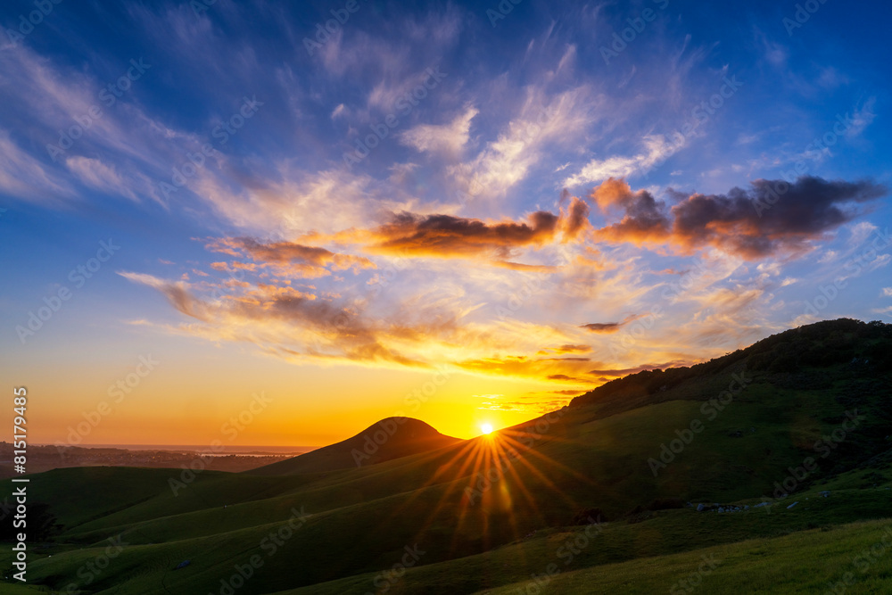 Sunrise, sunset, over the Mountains, sunburst, star Sunrise, sunset, over the Mountains, sunburst, star