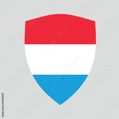 Luxembourg Flag in Shield Shape Frame Free Download Luxembourg Flag in Shield Shape Frame - GFXLoad