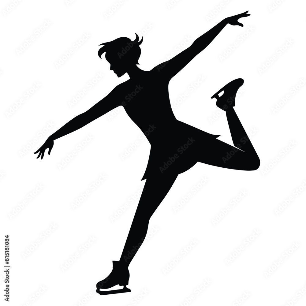 der Eiskunstlauf vector silhouette der Eiskunstlauf vector silhouette
